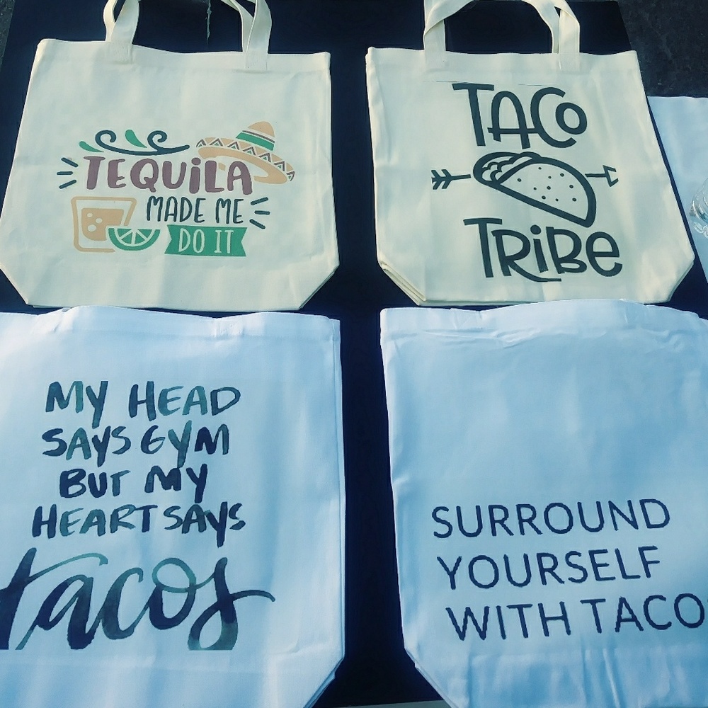 Taco Tuesday tote bags